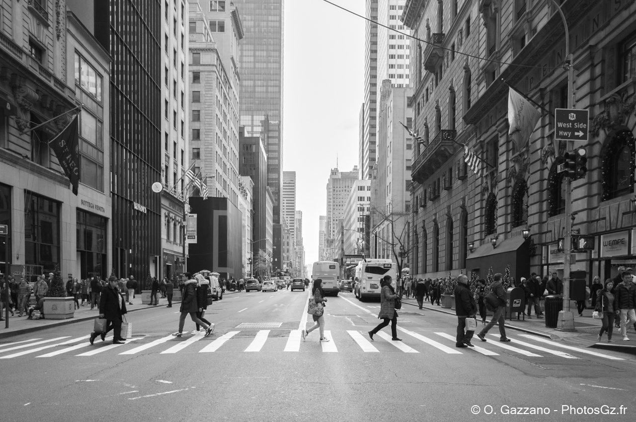 Scène de rue à New York City